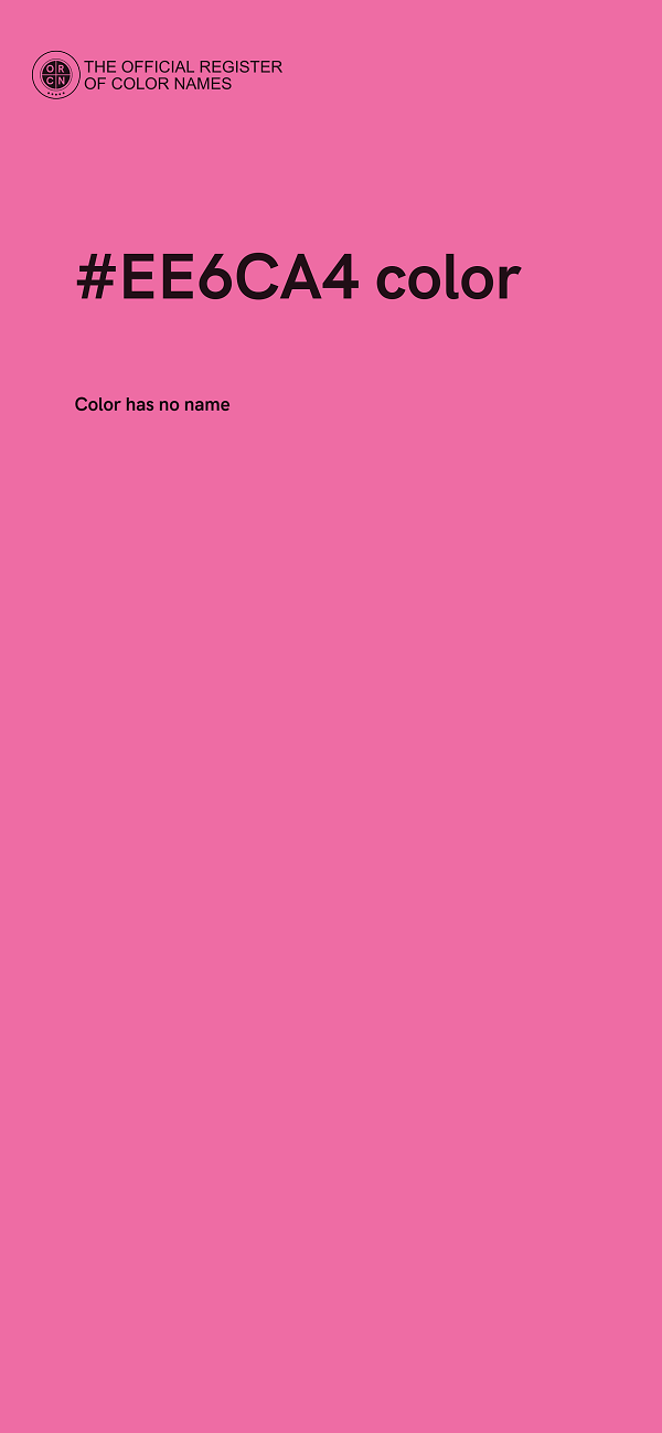 #EE6CA4 color image