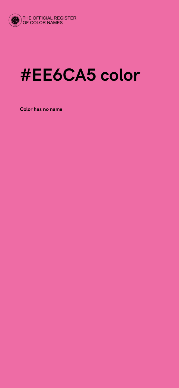 #EE6CA5 color image