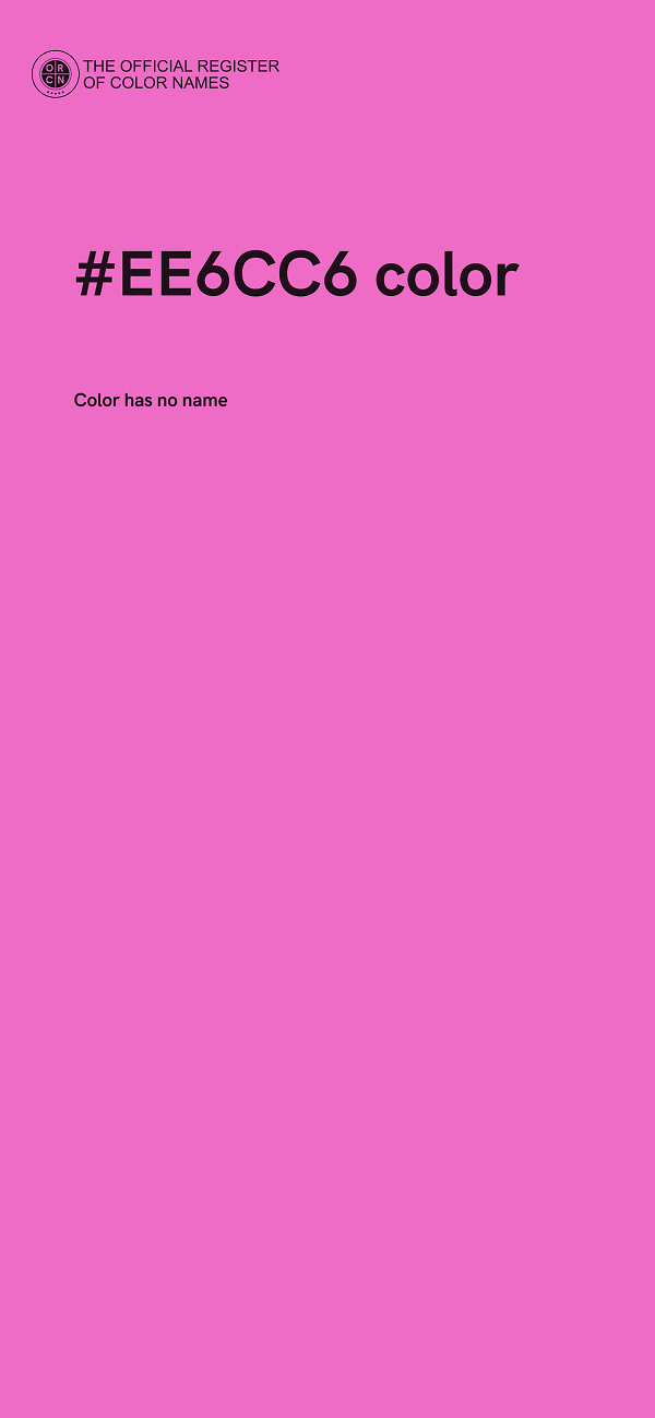 #EE6CC6 color image