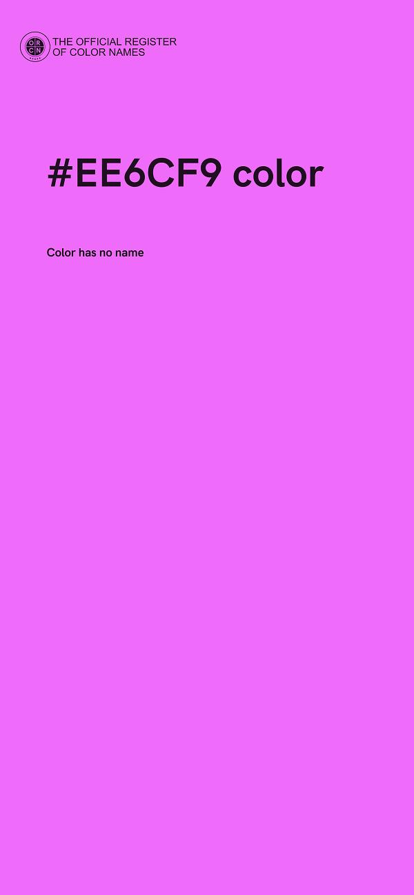 #EE6CF9 color image