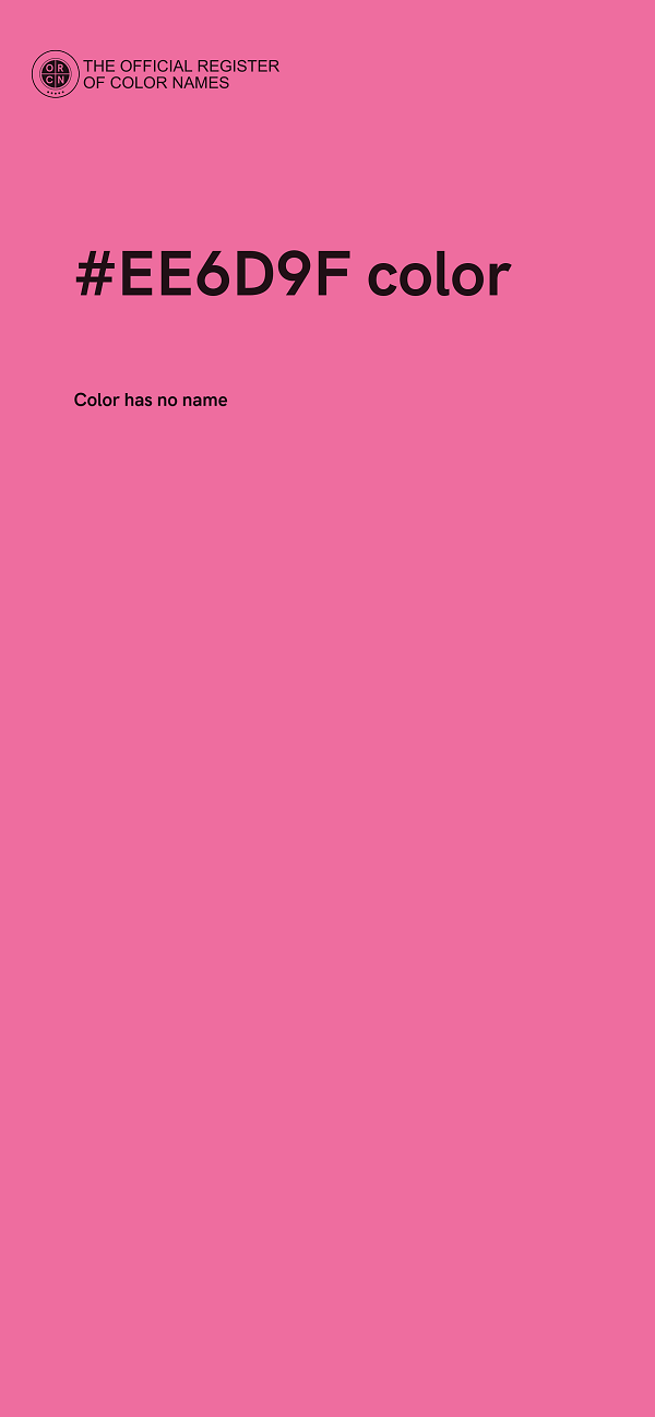 #EE6D9F color image
