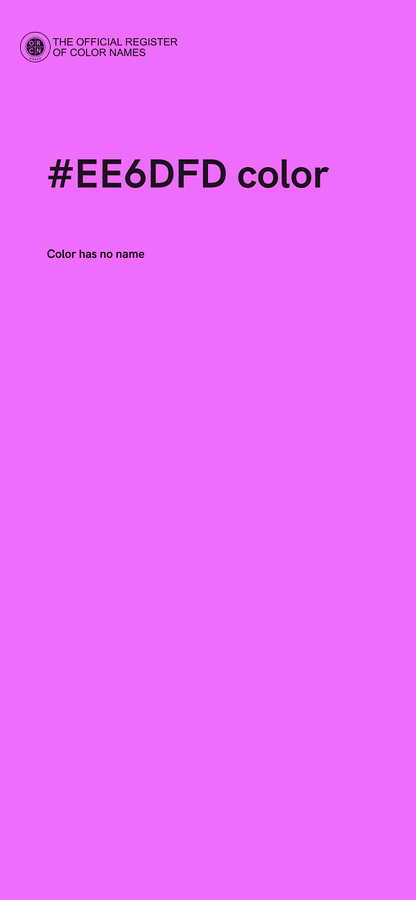 #EE6DFD color image