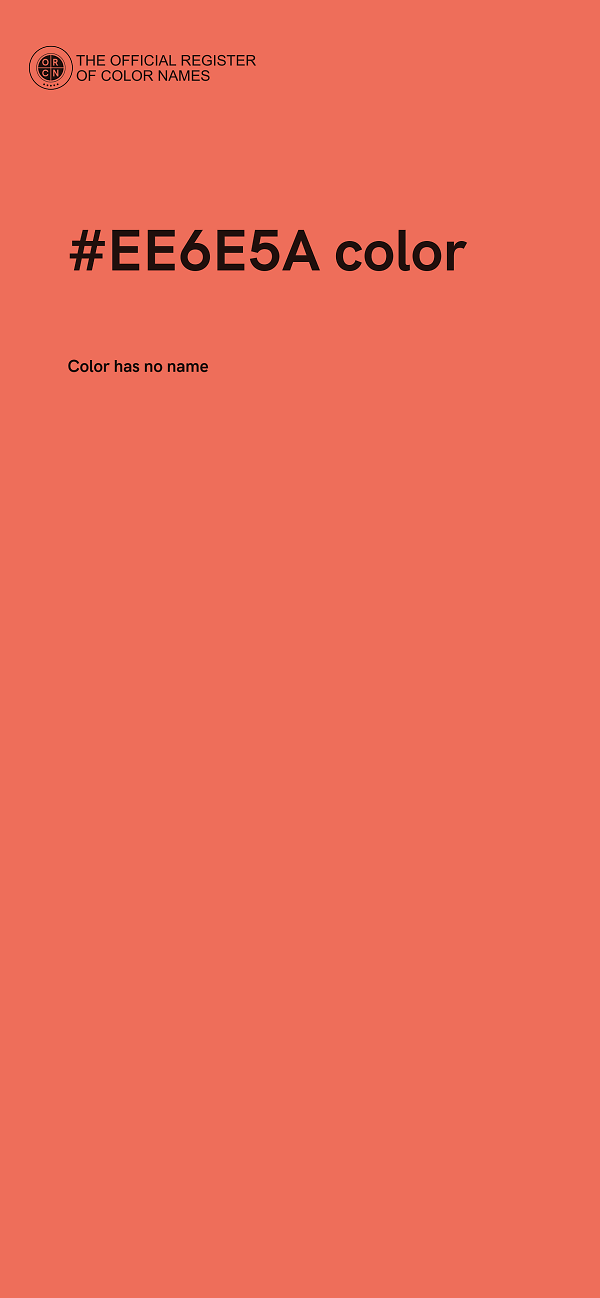 #EE6E5A color image
