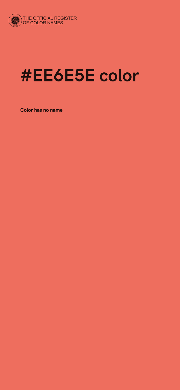 #EE6E5E color image