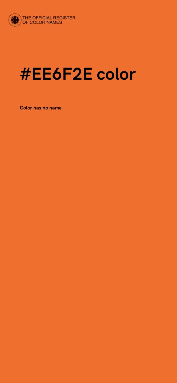#EE6F2E color image