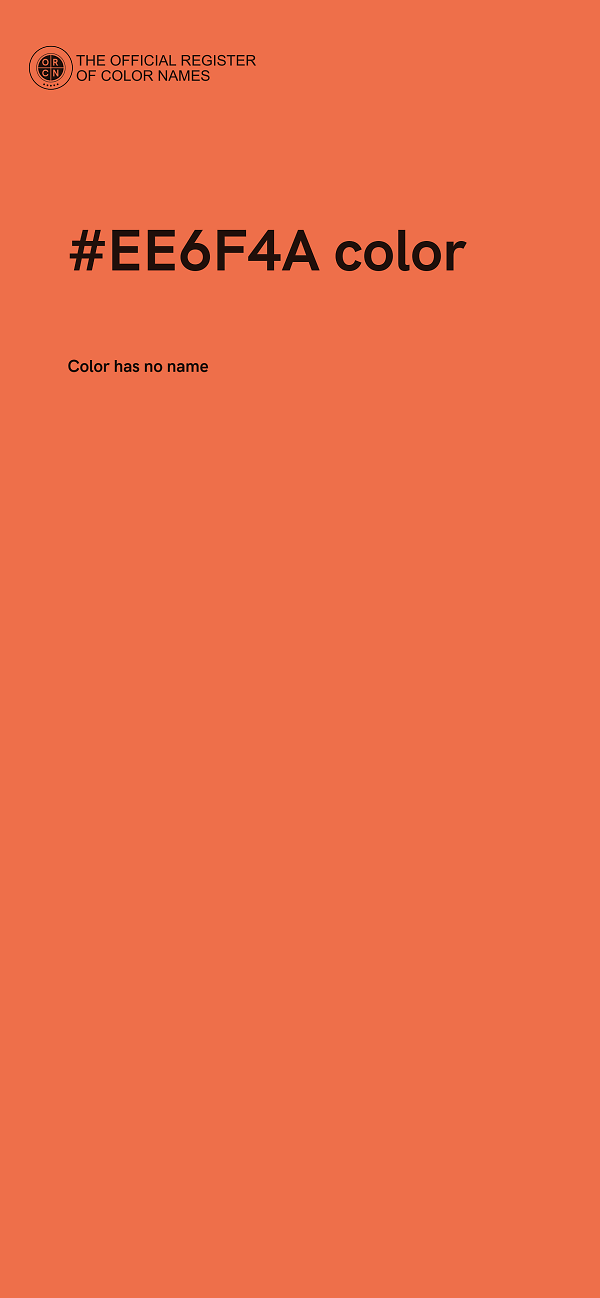 #EE6F4A color image