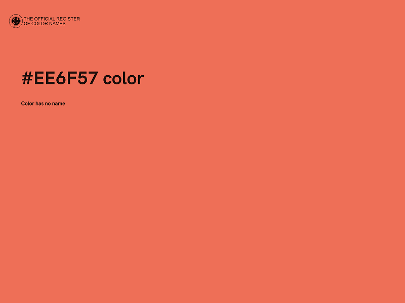 #EE6F57 color image