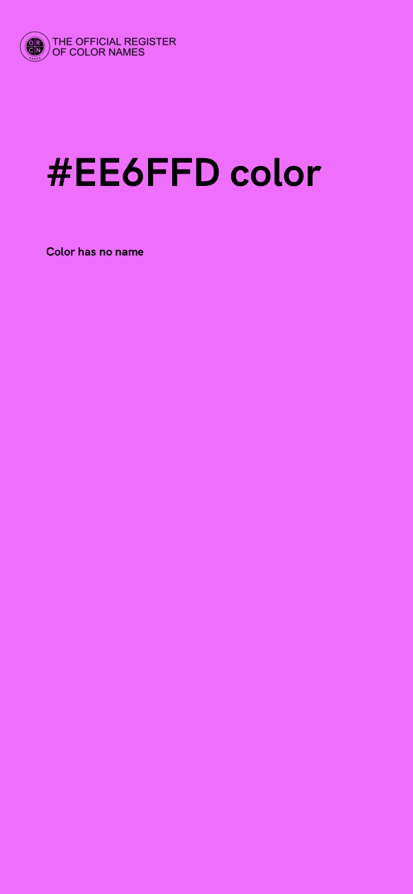 #EE6FFD color image