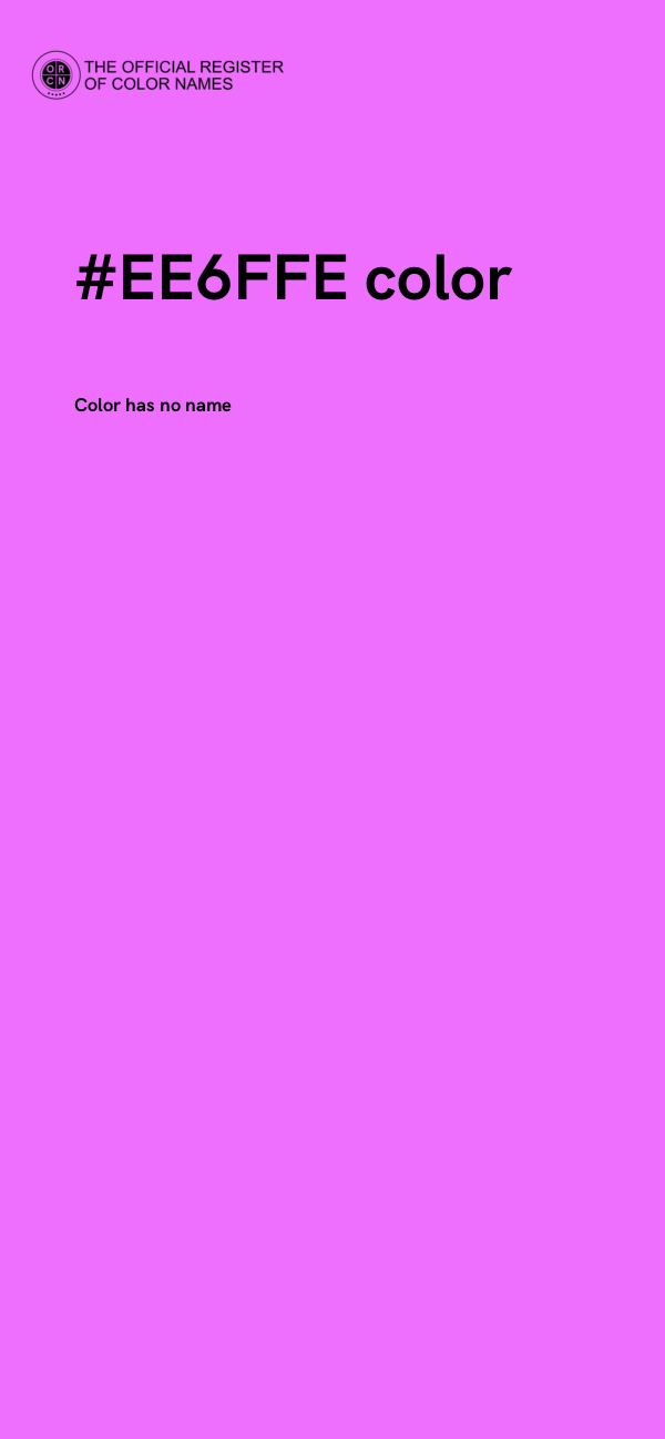 #EE6FFE color image