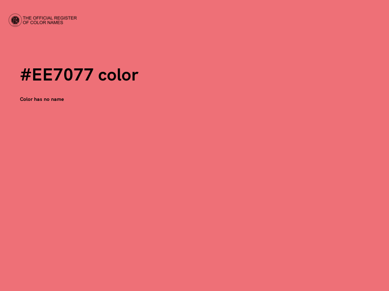#EE7077 color image