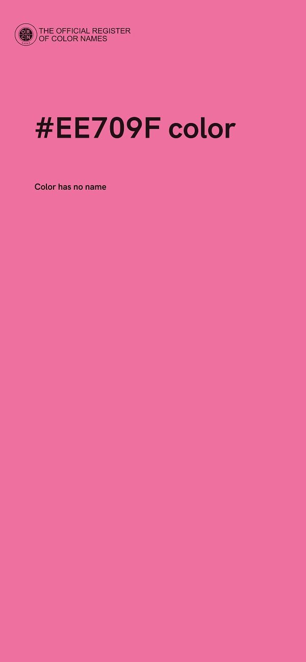 #EE709F color image