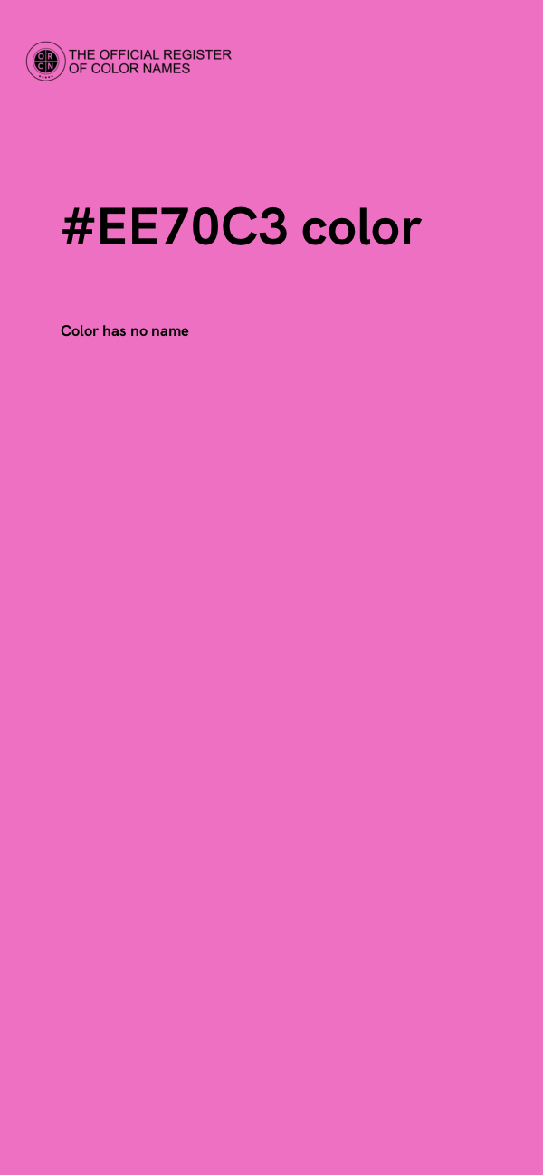 #EE70C3 color image