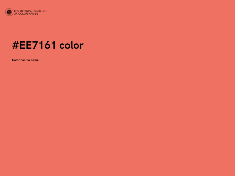 #EE7161 color image