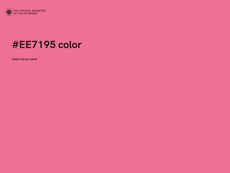 #EE7195 color image