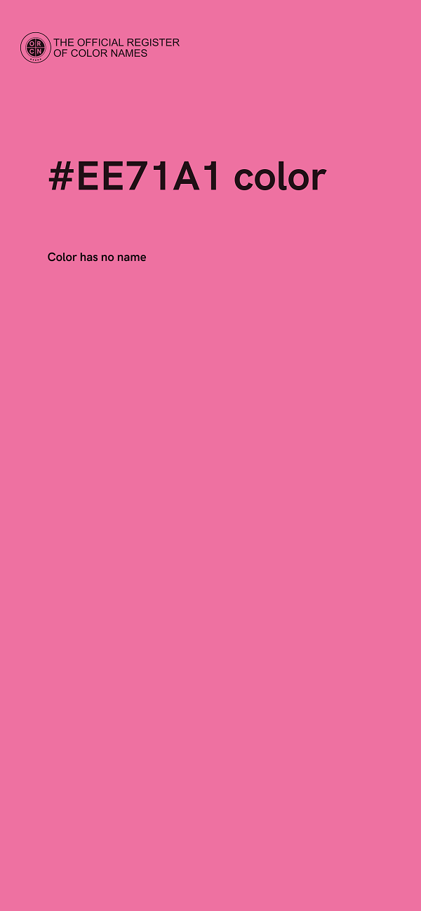 #EE71A1 color image