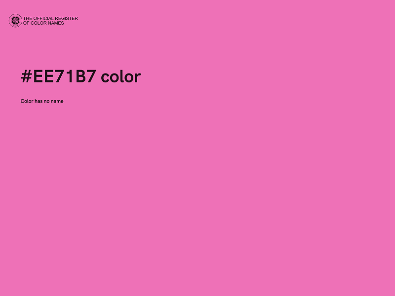#EE71B7 color image