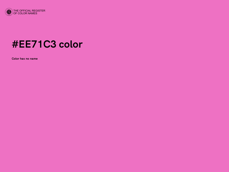 #EE71C3 color image