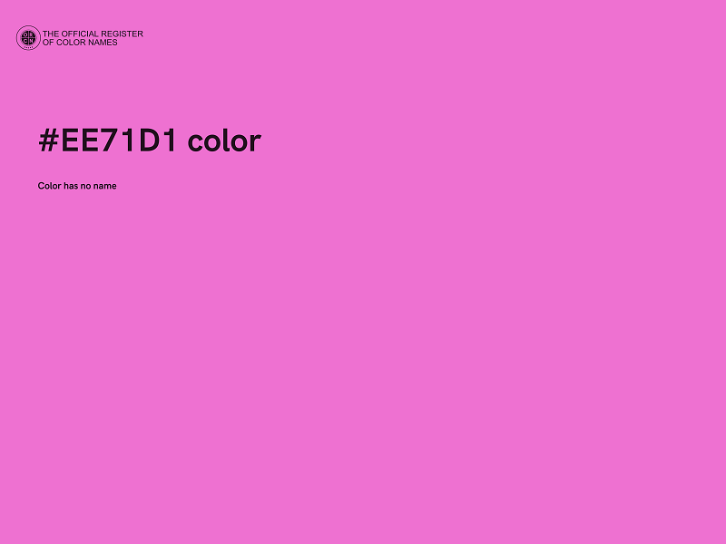 #EE71D1 color image