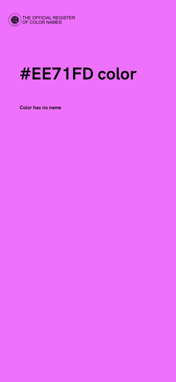 #EE71FD color image