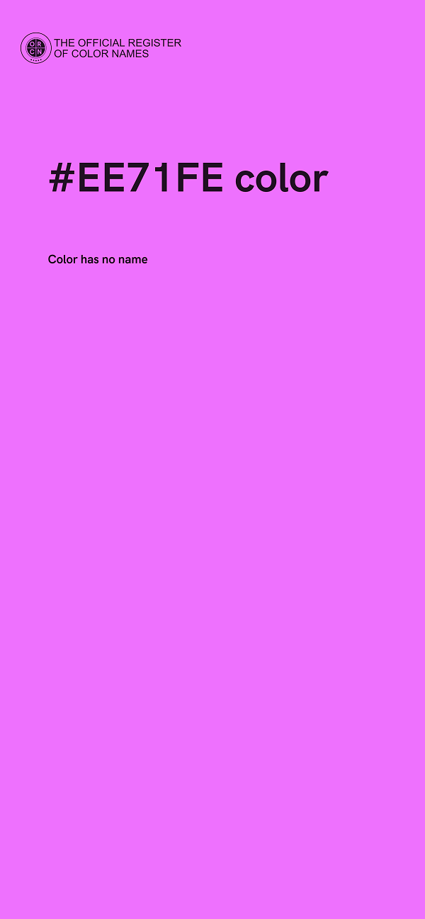 #EE71FE color image