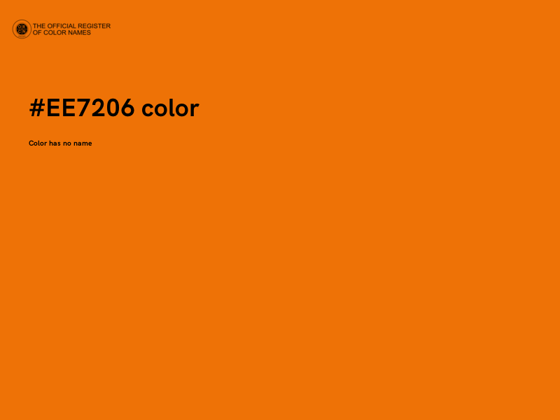 #EE7206 color image