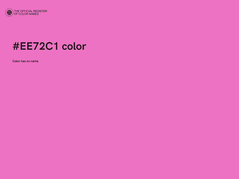 #EE72C1 color image