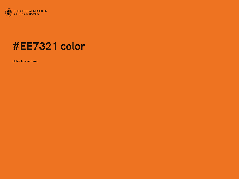 #EE7321 color image