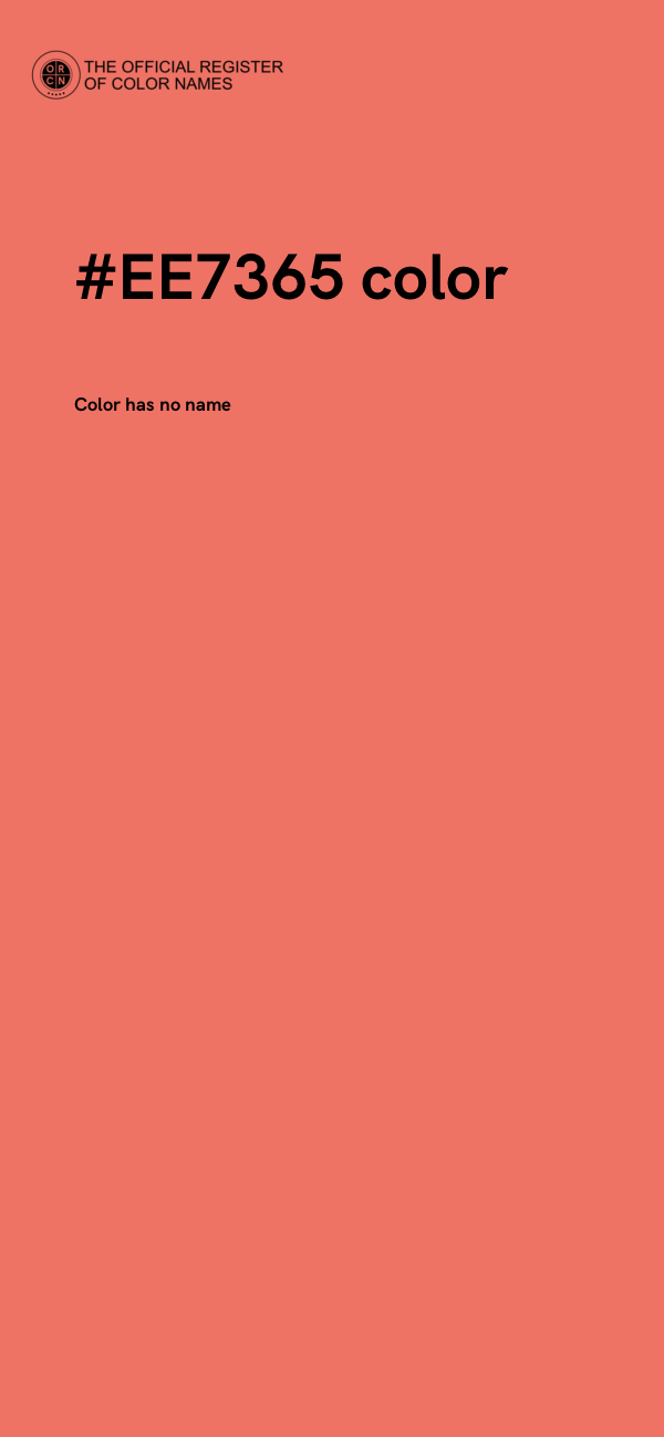 #EE7365 color image