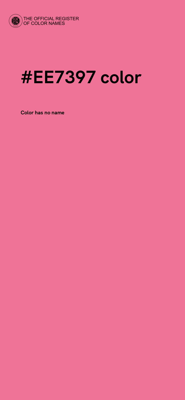 #EE7397 color image