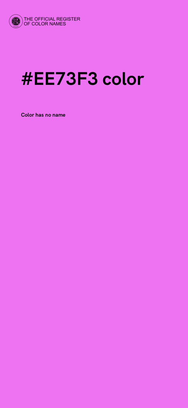 #EE73F3 color image
