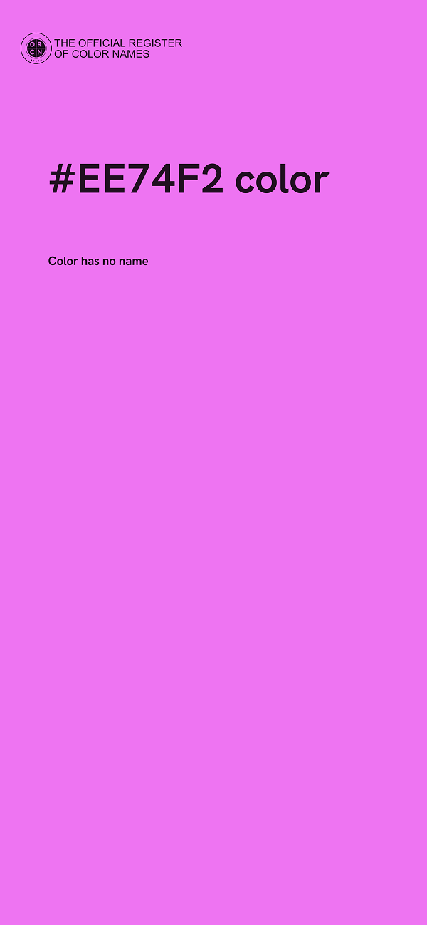 #EE74F2 color image