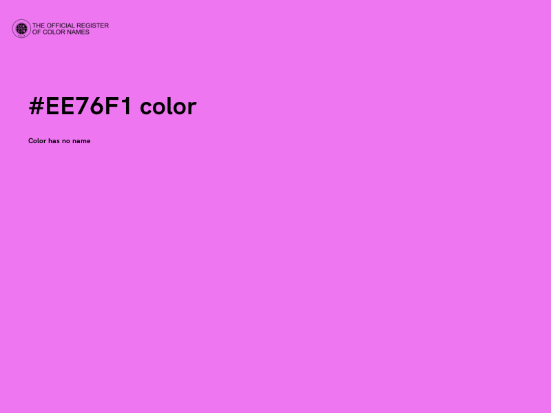 #EE76F1 color image