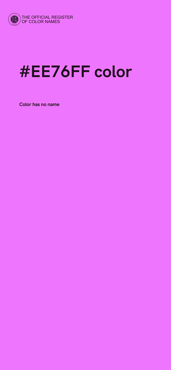 #EE76FF color image