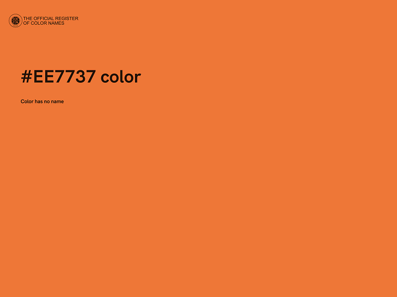 #EE7737 color image