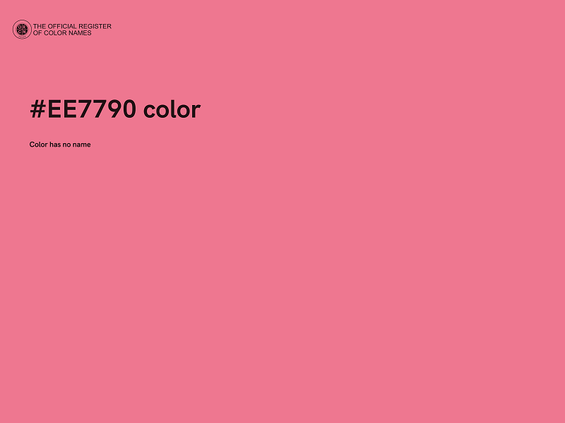 #EE7790 color image