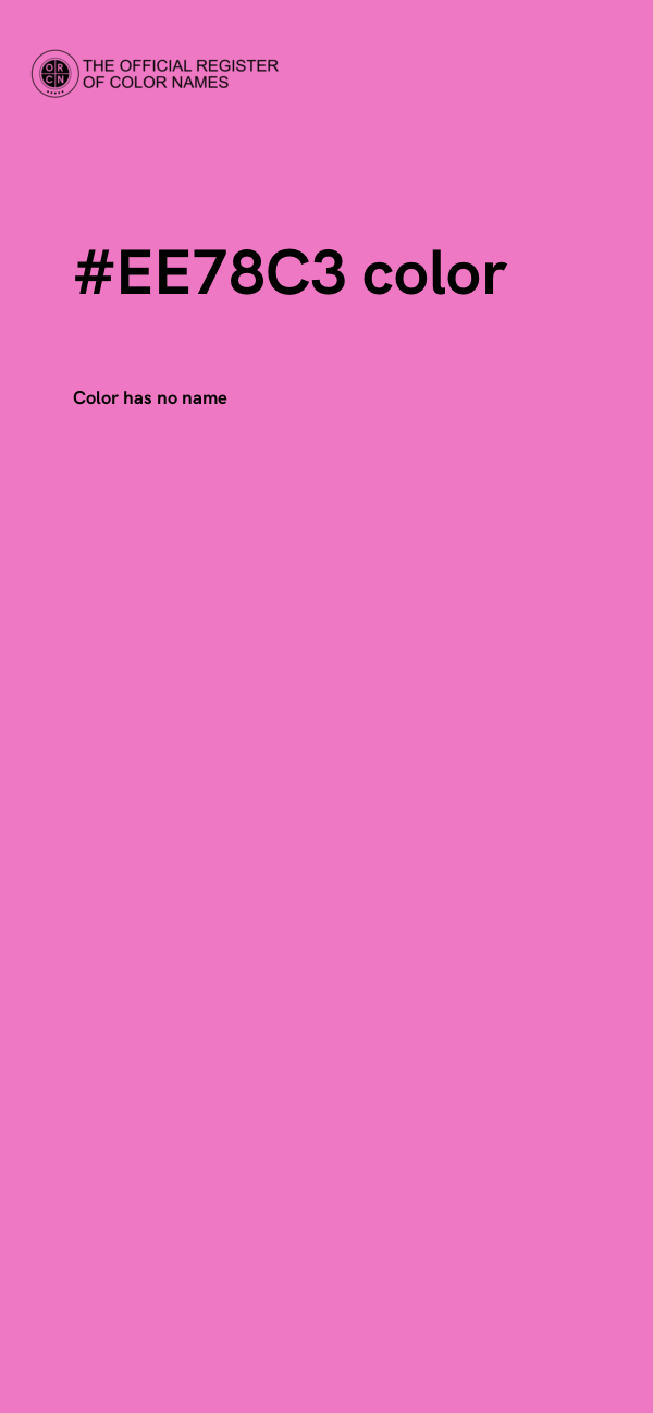 #EE78C3 color image