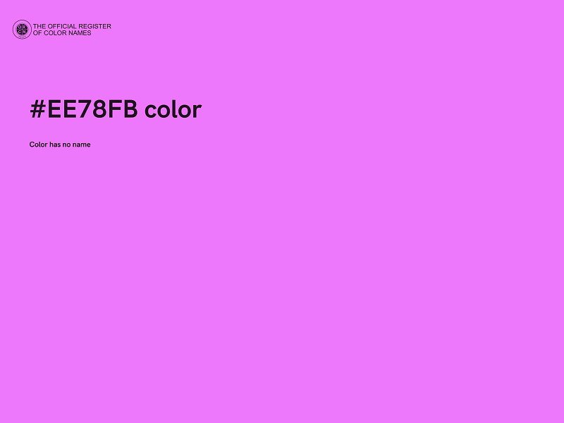 #EE78FB color image