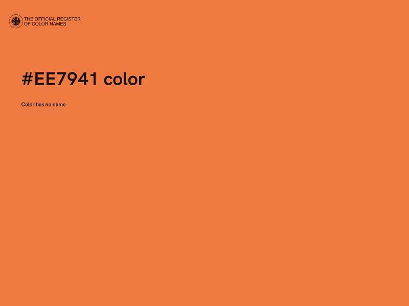 #EE7941 color image