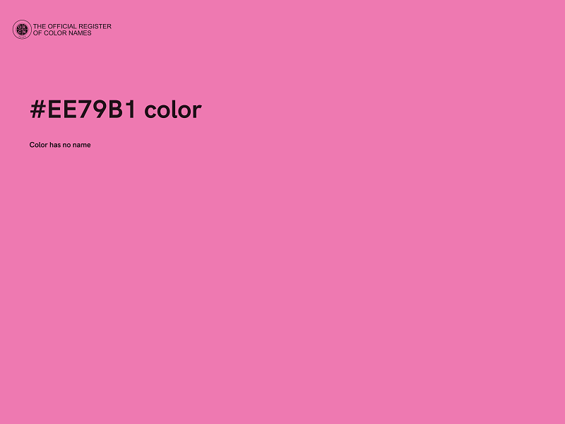 #EE79B1 color image