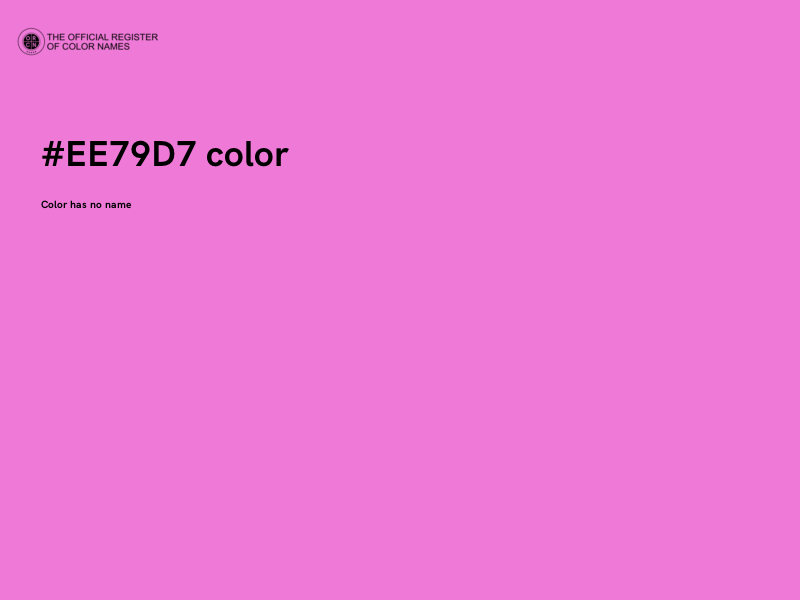 #EE79D7 color image