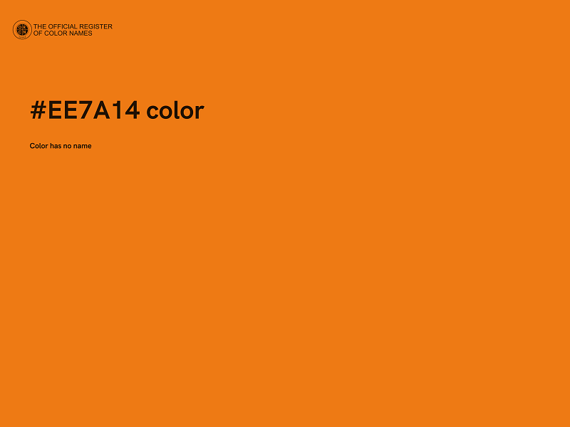 #EE7A14 color image