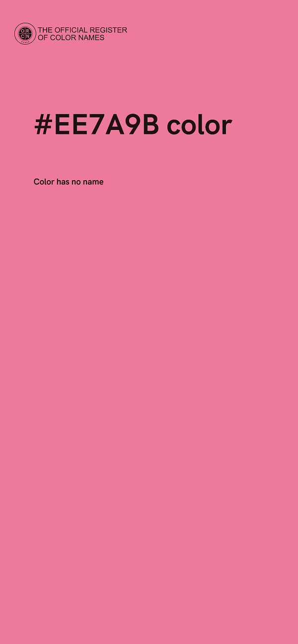 #EE7A9B color image