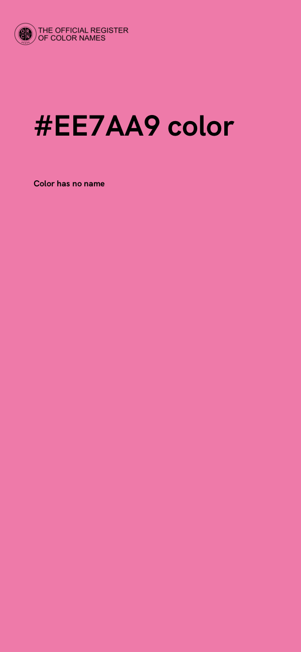 #EE7AA9 color image