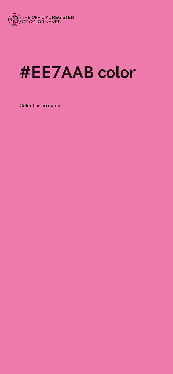#EE7AAB color image
