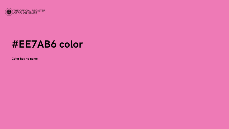 #EE7AB6 color image