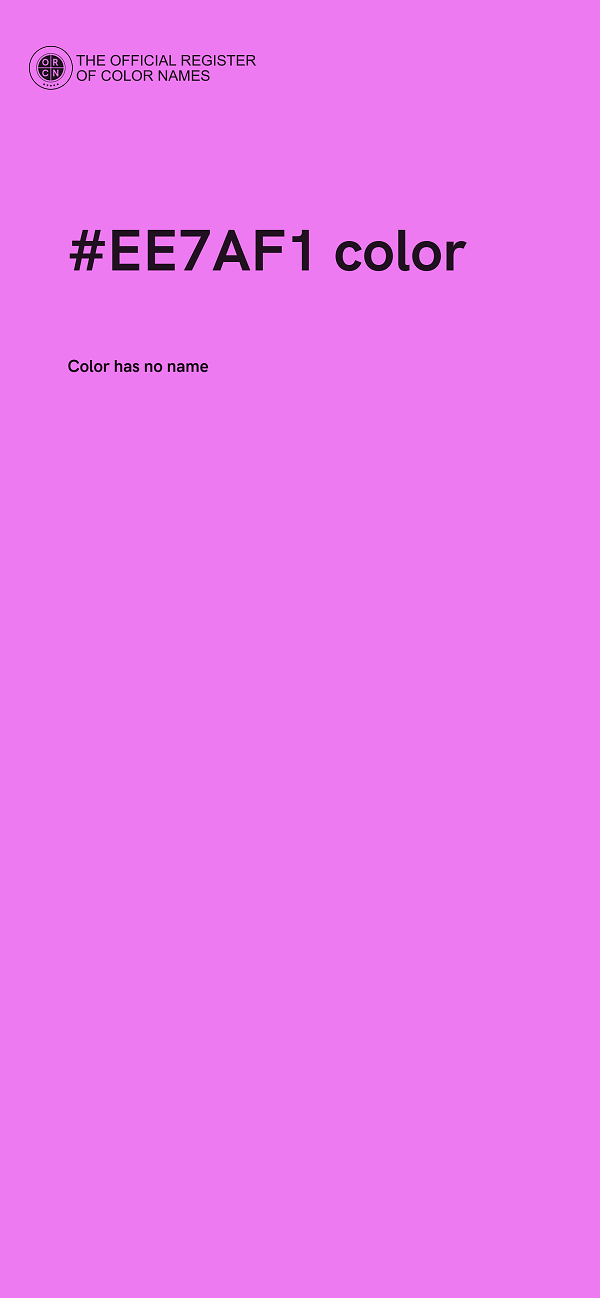 #EE7AF1 color image