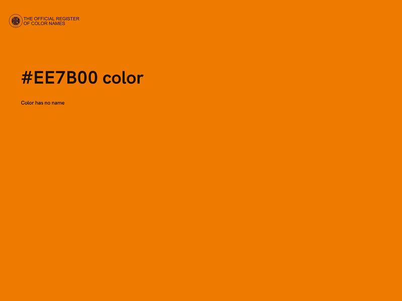 #EE7B00 color image