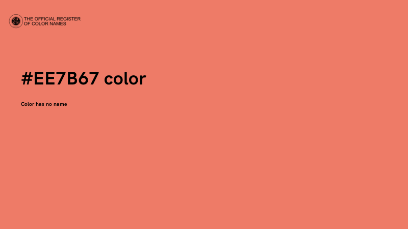 #EE7B67 color image