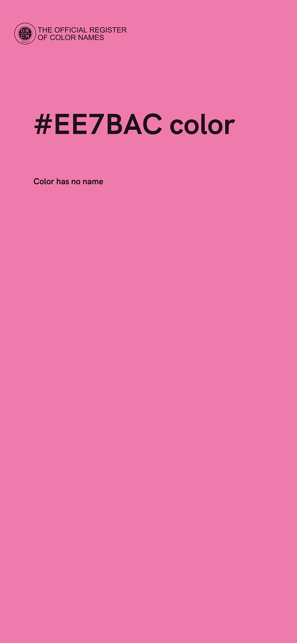 #EE7BAC color image