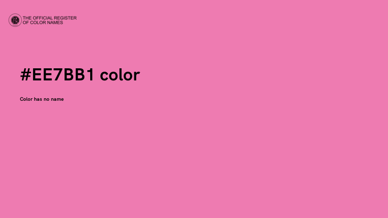 #EE7BB1 color image